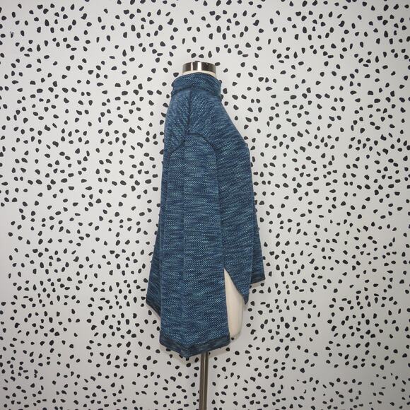 Free People Heathered Blue Sunny Days Turtleneck Sweater - Picture 9 of 12